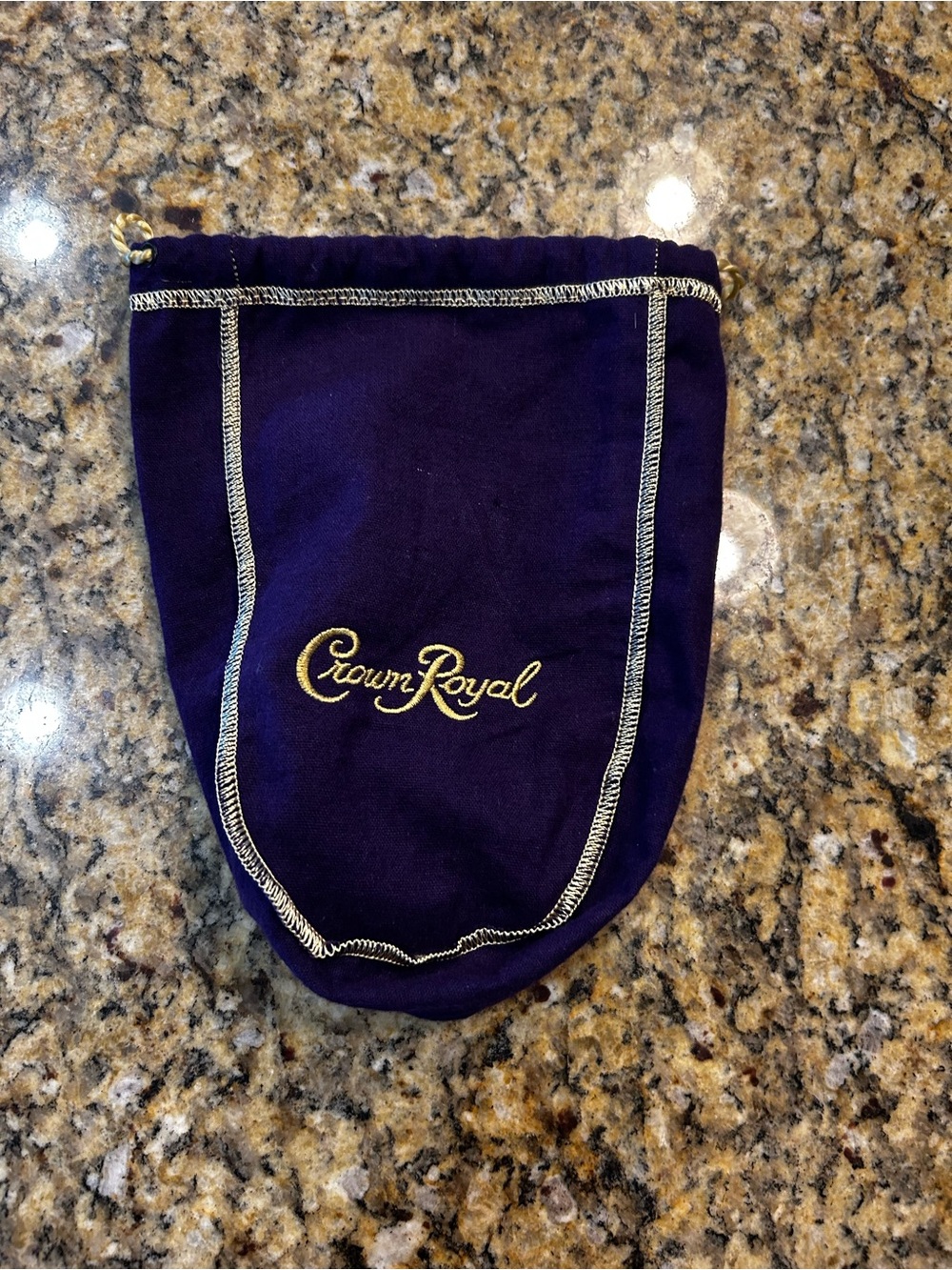 Crown Royal Purple Velvet Drawstring Mini Bag